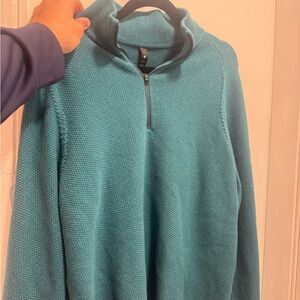 Green Lulu quarter zip